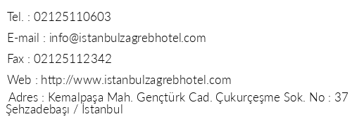 Zagreb Hotel telefon numaralar, faks, e-mail, posta adresi ve iletiim bilgileri